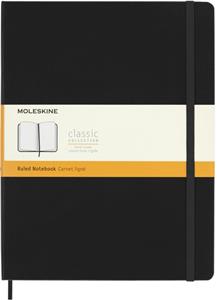 Moleskine notitieboek, ft 19 x 25 cm, gelijnd, harde cover, 192 blad, zwart