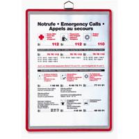 tarifold Hängesichttafel, DIN A4 hoch, rot