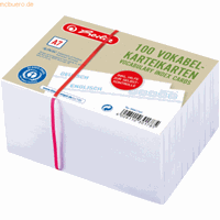 Herlitz 8 x  Karteikarten / Vokabelkarten A7 liniert 200g/qm weiß VE=10