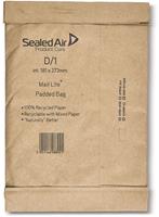 Mail Lite Padded Bag enveloppen, bruin, D/1, 181 x 273 mm, doos van 100 stuks