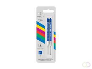 Parker Eco vulling voor balpen, medium, blauw, blister van 2 stuks