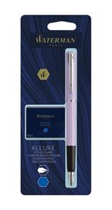 Waterman vulpen Allure Pastel fijne punt, inclusief 6 inktpatronen, op blister