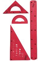 Pincello Lineal-set 37 X 18,5 Cm Silikon Rot 4-tlg