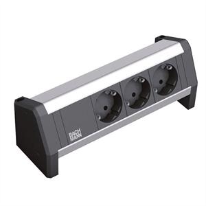 Bachmann 339.1002 - Socket outlet strip aluminium 339.1002