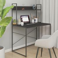 vidaXL Computertisch Schwarz 110x60x138 cm Spanplatte 