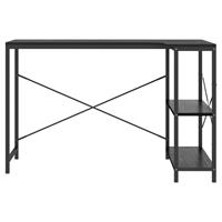 vidaXL Computertisch Schwarz 110x72x70 cm Spanplatte 