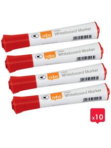 Nobo Boardmarker Glide Rundspitze VE=10 StÃ¼ck rot