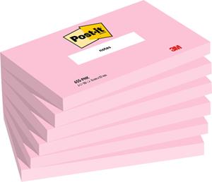 Post-It Gekleurde memoblaadjes 655-PNK Roze 127 x 76 (B x H) mm