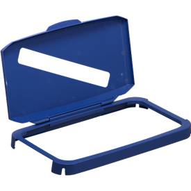 Durable Klappdeckel Durabin 60 Einwurfschlitz blau