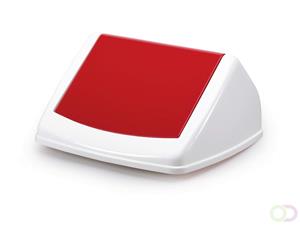 Durable Schwingdeckel Durabin Flip Lid Square 40 rot