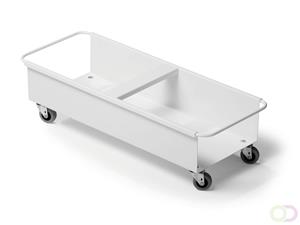 Durable Fahrwagen Durabin Square Trolley Duo 40 mit Rollen weiß