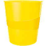 Leitz Papierkorb WOW, aus Kunststoff, 15 Liter, gelb