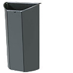 Exacompta Papierkorbeinsatz Öko Office tief 4,5L anthrazit