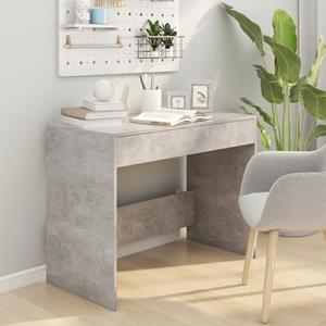 VidaXL Bureau 101x50x76,5 Cm Spaanplaat Betongrijs