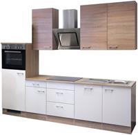 Flex-Well Küchenzeile, mit E-Geräten, Gesamtbreite 280 cm