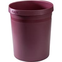 HAN GRIP KARMA 18198-17 Papierkorb 18l (Ø x H) 312mm x 350mm Recycling Kunststoff Rot