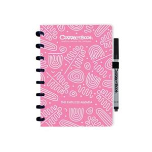 Correctbook Endless Agenda A5, uitwisbaar / herbruikbaar, Blossom Pink (roze)