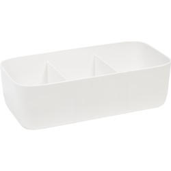 QUVIO Organizer voor lade - 3 vakken - 13,5 x 27 x 8 cm