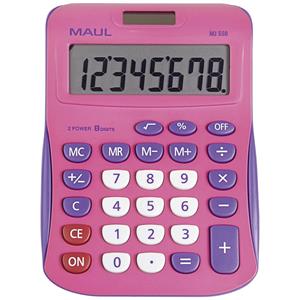 Maul MJ 550 Tischrechner Pink Display (Stellen): 8 batteriebetrieben, solarbetrieben (B x H) 155mm x