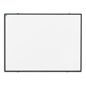 smitvisual Whiteboard gelakt staal - Softline profiel zwart - 100x150 cm