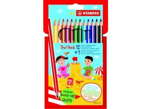 Stabilo Trio dik etui 12+1 grafietpotlood GRATIS