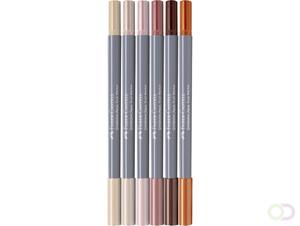 Faber-Castell Dubbele marker Goldfaber 164523 Grijs 6 stuks