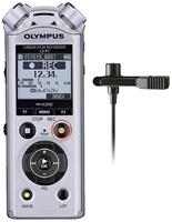 Olympus Digitales Diktiergerät LS-P1 Lavalier Kit Aufzeichnungsdauer (max.) 123h Silber