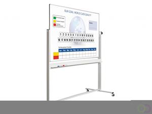 Smit Visual Bedrukt kantelbord, dubbelzijdig, RC10mm profiel