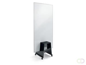 Smit Visual Enkelvlaksbord Softline profiel 19mm, hoogteverstelbaar, kolommen, email wit