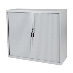 Schaffenburg Claudius Basic roldeurkast 105x120x45cm., ombouw-en lamellenkleur aluminium (Interieur apart bestellen)