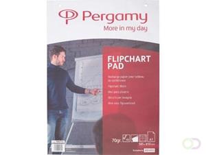 Pergamy flipchartpapier ft A1 (58,5 x 81 cm), geruit, pak met 40 blad