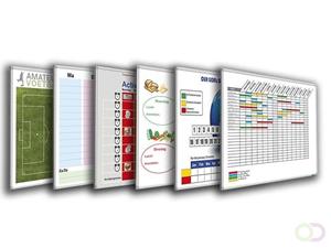 Smit Visual Bedrukt whiteboard 120x200 cm, magnetisch en beschrijfbaar, Softline profiel 8mm