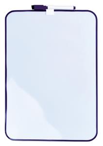 Whiteboard  24x34cm + marker paars profiel