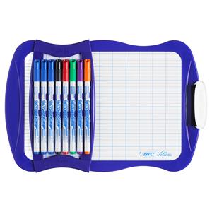 Bic Whiteboard  Velleda 21x31cm + 8 stiften + wisser