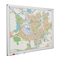 Smit Visual Landkaart bord Softline profiel 8mm, Den Bosch  1000x1300mm