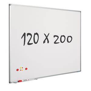 Smit Visual Whiteboard  Softline profiel 8mm 2000x1200mm wit gelakt