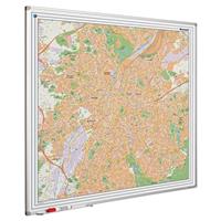 Landkaart whiteboard Softline profiel, Brussel - Smit Visual