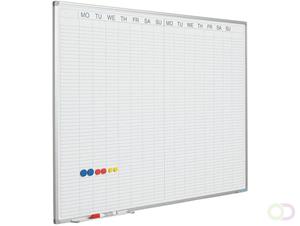 Smit Visual Planbord Softline profiel 8mm Dubbele week, DU incl. dagenstrook