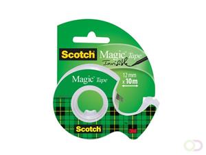 Scotch Plakband  magic 810 12mmx10m onzichtbaar + Afroller