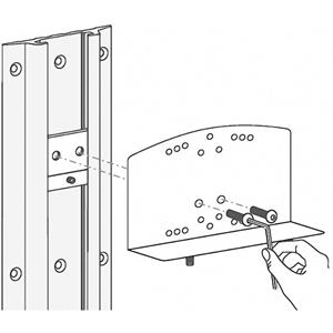 Ergotron Montage-Kit Track Mount Bracket Kit for CPU Holders 60-156 Silber Belastbar bis=0.5kg