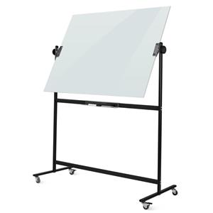 Twinco Verrijdbaar glassboard - Dubbelzijdig - 90x120 cm