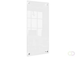 Nobo Small Whiteboard-paneel voor wandmontage 1915603 Drooguitwisbaar Glas Frameloos oppervlak 300 x 600 mm Wit