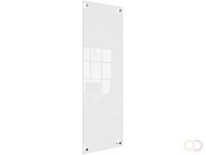 Nobo Small Whiteboard-paneel voor wandmontage 1915604 Drooguitwisbaar Glas Frameloos oppervlak 300 x 900 mm Wit