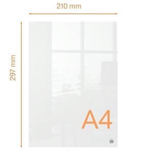 Nobo Mini Whiteboard-notitieblok Voor bureau 1915611 Plexiglas Frameloos A4 Transparant