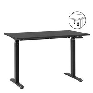 Leen Bakker Bureau Homeworx zit/sta handmatig verstelbaar - zwart/zwart - 75/118x120x70 cm