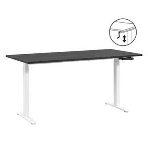 Leen Bakker Bureau Homeworx zit/sta handmatig verstelbaar - zwart/wit - 75/118x160x80 cm