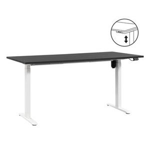 Leen Bakker Bureau Homeworx zit/sta elektrisch verstelbaar - zwart/wit - 75/118x160x80 cm