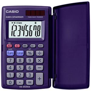 CASIO Taschenrechner HS-8 VERA, Solar-/ Batteriebetrieb