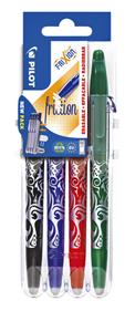 Pilot Balpen Frixion 0.7 mm Kleurenassortiment Pak van 4