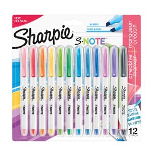 Sharpie 2138233 Marker Pastelkleuren Beitelpunt Fijn tot breed Niet navulbaar